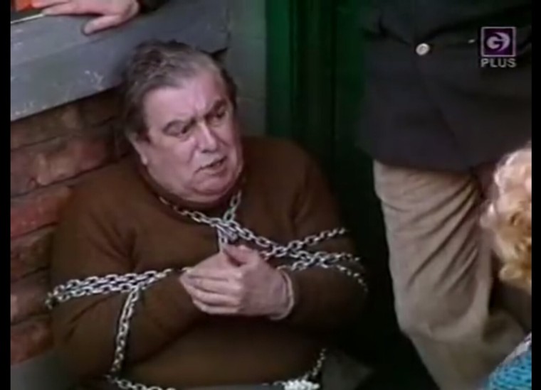 Stan in chains.