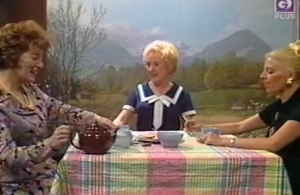 Bet and Mrs Walker take tea with a proud Hilda.